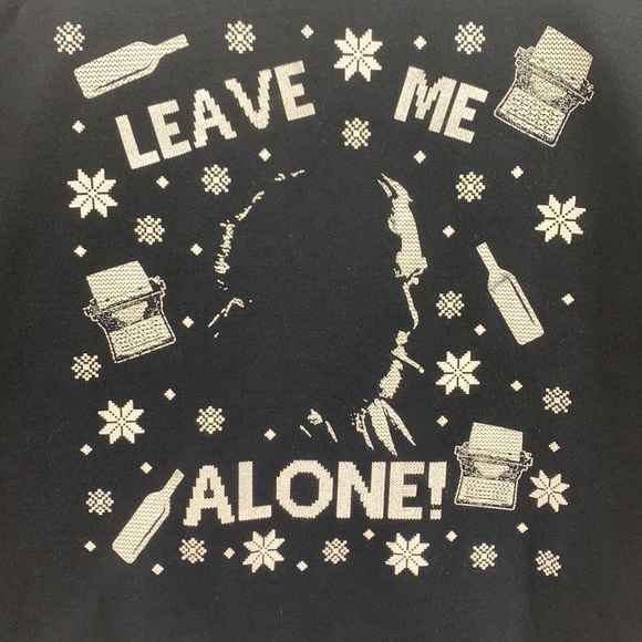 Leave Me alone Hemingway black sweatshirt - Picture 1 of 4
